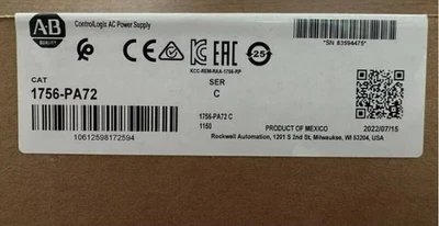 New Sealed Allen Bradley  1756-PA72 SER C ControlLogix AC Power Supply - Image 1 of 4