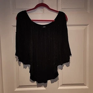 Camisa para mujer talla M negra con puntos hombro abierto manga 3/4 de Ana - Imagen 1 de 7