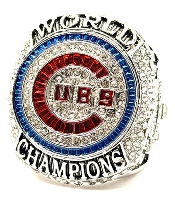 MLB / Anillo Campeonato Serie Mundial Chicago Cubs 2016 / Zobrist Foto 1 de 4