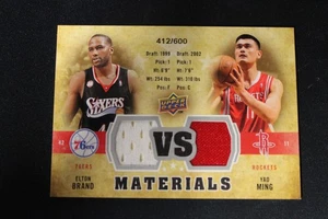 2009-10 Upper Deck VS Materials Elton Brand Yao Ming Dual Jersey #412/600 - Picture 1 of 2