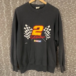 Vintage Rusty Wallace Nascar bestickt Muskatmühlen Sweatshirt Größe Large - Bild 1 von 10