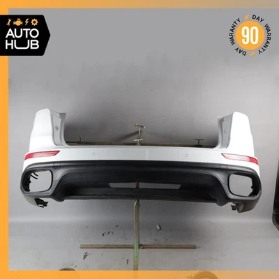 15-18 Porsche Cayenne 958 Rear Bumper Cover Pure White 95850541760 OEM - Image 1 of 4