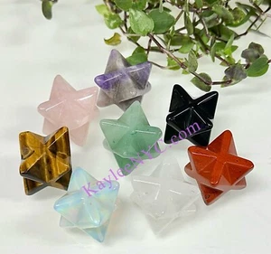 Wholesale Lot 8 PCs Mix Crystal Merkaba Healing Energy - Picture 1 of 7