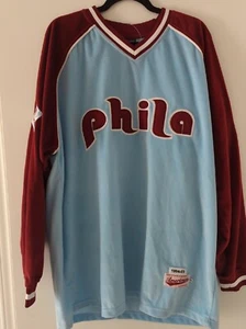  Delf Ware K&S Sports Wear Philadelphia Long Sleeve Jersey Pullover Mens 2XL NWT - Picture 1 of 8