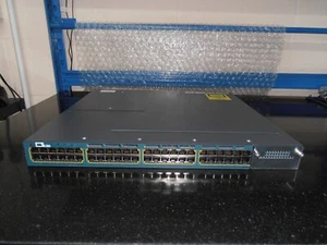 Cisco Catalyst WS-C3560X-48P-L 48 Port PoE Gig Switch 1 X 715W PSUs - Picture 1 of 4