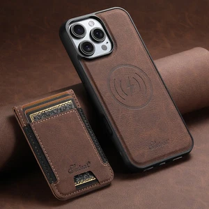 For iPhone 16 Pro Max 15 14 13 12 Mag Safe Magnetic Case with Detachable Wallet - Picture 1 of 16