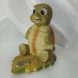 Homco Home Interiors Schildkröte Blatt 4" Figur 1123 Porzellan mit Raupe - Bild 1 von 5