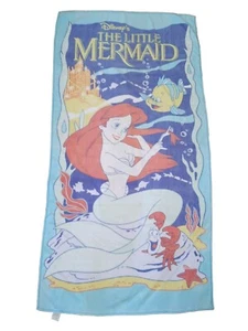 Toalla de baño de playa vintage años 90 Disney La Sirenita Ariel J Franco algodón - Imagen 1 de 6