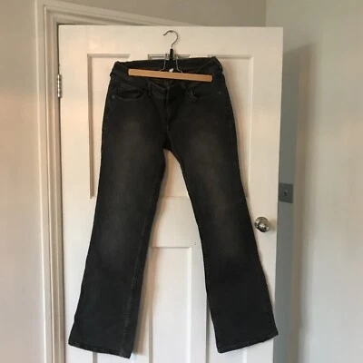 H&M Wide Leg Jeans Eur 42 / UK 14 Black/Grey - Worn Once - Image 1 of 4
