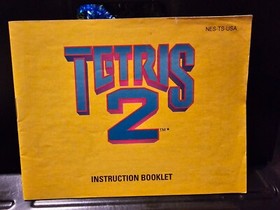 Tetris 2 Nintendo NES Manual Instruction Booklet Only
