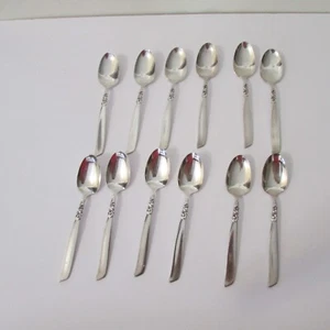 12 Vintage 1955 South Seas Community Silver-plated Teaspoons - Picture 1 of 7