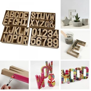 Cardboard Letters Signs & Numbers 10cm-20.5cm Papier Paper Mache Crafting - Pick - Picture 1 of 36