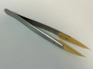 Antimagnetic Tweezers with Boxwood Tips Precision Tool for Handling Watch Parts - Picture 1 of 3