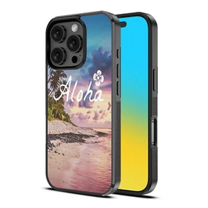 Funda protectora TPU delgada magnética con patrón Aloha de verano para iPhone 16 Pro - Imagen 1 de 5