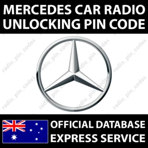 MERCEDES RADIO PIN CODE AUDIO AVUS EUROPA GRAND PRIX MEXICO SOUND TRUCKLINE - Picture 1 of 5