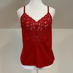 Cabernet Red Lace Camisole Tank Size 36 - Picture 1 of 7