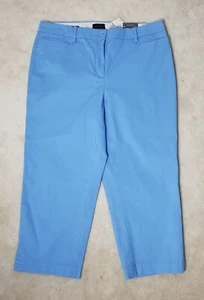 Neu mit Etikett Talbots Perfect Skimmer Hose 10 Str Bein Pedal Pusher Stretch blau Pkts - Bild 1 von 13