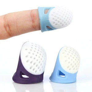 1/2Pcs Ergonomic Silicone Thimble Sewing Patchwork Quilting Cross-stitch Tool - Picture 1 of 21