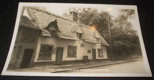 Early Real Photo RPPC postcard LITTLE OLD TEA SHOP LAVENHAM VILLAGE SUFFOLK - Imagen 1 de 1
