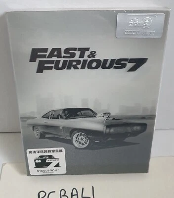 Fast & Furious 7,  HdZeta Lenticular Slip BluRay Steelbook, Hd Zeta, NEW - Image 1 of 4