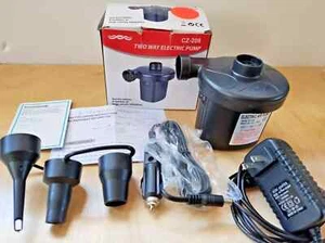 Two way electric air pump CZ-208 electric airpump for airbed and inflatables. - Picture 1 of 9