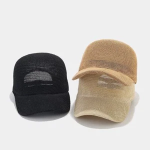 Unisex adjustable straw hat outdoor sun hat sunscreen baseball cap off the shelf - Picture 1 of 9