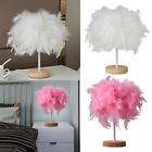 Elegant Feather Table Lamp Desk   Lampshade Reading Lamp Atmosphere