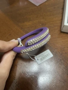 Bracciale Ops viola rigido con pietre In Silicone - Foto 1 di 2