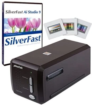 Plustek OpticFilm 8300i Ai Scanner SilverFast Ai Studio 9+Advanced IT8 3Slide - Image 1 of 3