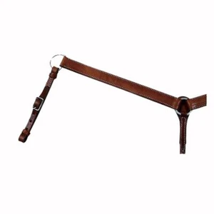 4281-0001 Circle Y 1 1/2 Inch Straight Plain Breast Collar - Walnut NEW - Picture 1 of 1