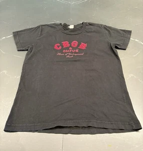 Vtg CBGB OMFUG T-Shirt Tee OS Jr Fit - Y2K - Picture 1 of 6