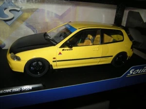 1:18 Solido Honda Civic EG6 versión cuchara amarillo/amarillo 1991 en embalaje original - Imagen 1 de 1