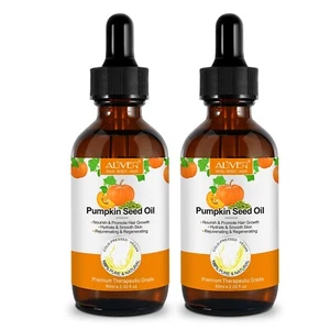 2 X Pumpkin Seed Oil 60ml, for Hair Growth, Aromatherapy, Skin Care Moisturiser - Picture 1 of 15