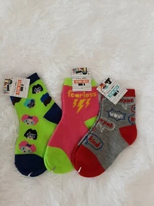 Lot X3 Girls Ankle Socks Variety Of Colors & Prints Size 5-6.5 BNWT! - Picture 1 of 4
