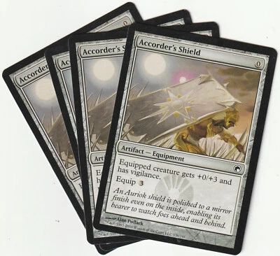 ✪ 4 MAGIC The Gathering ACCORDER´S SHIELD Artifact PLAYSET SOM/EN NM/EX - Bild 1 von 2