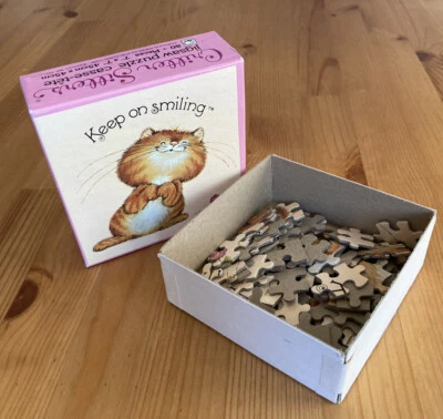 Vtg 1980s Critter Sitters KEEP SMILING KITTEN Cat Jigsaw Puzzle by Morgan RARE! - Image 1 of 4