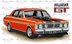 Ford Falcon XY GTHO Sedan RED flag/banner 150cm x 90cm NEW - Picture 1 of 5