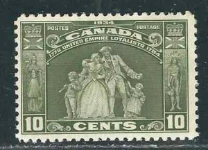 Canada Stamps 209 SG 333 10c Olive Green U.E. Loyalists MNH F/VF 1934 SCV $52.50 - Picture 1 of 2