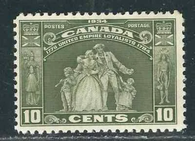 Canada Stamps 209 SG 333 10c Olive Green U.E. Loyalists MNH F/VF 1934 SCV $52.50 - Image 1 of 2