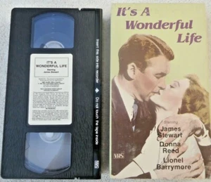 VHS Vintage It's A Wonderful Life James Stewart Donna Reed Lionel Barrymore 1985 - Picture 1 of 3