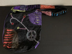 Bandolera Rising Hippie Boho Bandolera Floral Corte Afeitar Retazos Bohemio Nepal Bolso - Imagen 1 de 5