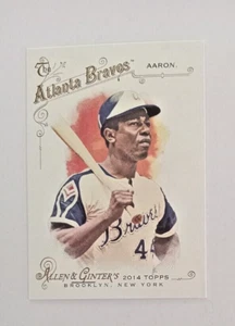 2014 Allen & Gintner's Baseball Card #129 HANK AARON Atlanta Braves Item 1 - Picture 1 of 3
