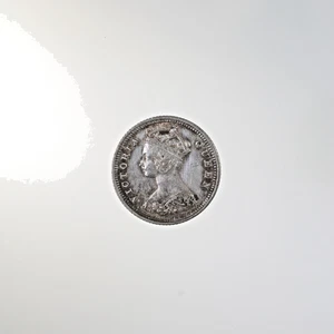 Raw 1886 Hong Kong 10C Uncertified Ungraded Silver Ten Cent Coin - Picture 1 of 2