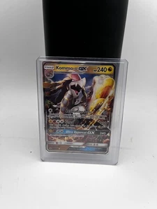 Pokemon TCG Kommo-o-GX Ultra Rare Holo 240 HP Dragon Sun & Moon Shred Card GX - Picture 1 of 2