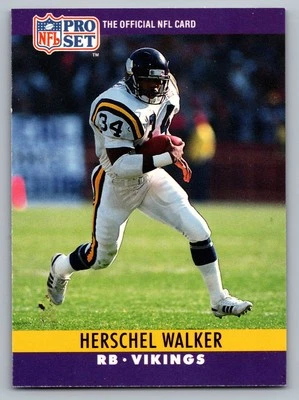 1990 Pro Set #197 Herschel Walker Minnesota Vikings Free S&H - Image 1 of 2