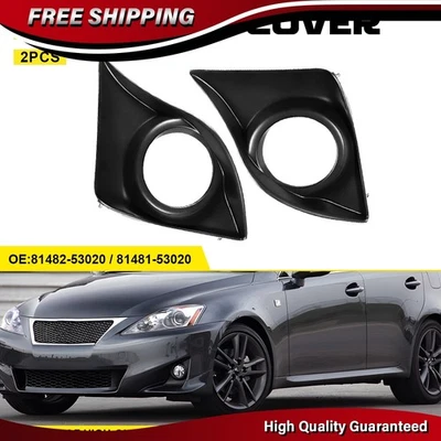 2x Bisel de cubierta de luz antiniebla delantera conductor + pasajero para Lexus IS250 IS350 2011-2013 Foto 1 de 4
