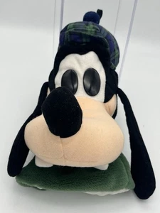 Vintage Disney Store Goofy Plüsch Golfschläger Abdeckung 12 Zoll grün kariert Hut - Bild 1 von 5