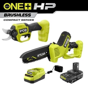 ONE+ HP 18V Brushless 8 In. Battery Compact Pruning Mini Chainsaw And Pruner 2.0 - Picture 1 of 11