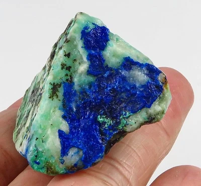Muestra áspera faceta mineral de malaquita azurita natural 128 quilates YAZ523 Foto 1 de 3