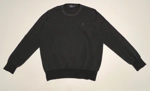 Polo Ralph Lauren Pullover XL Herren grau Pima Baumwolle strukturiert Rundhals - Bild 1 von 8